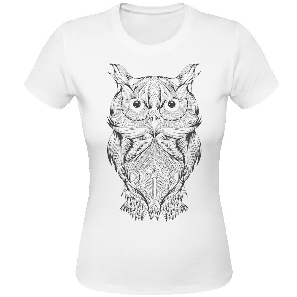 Owls white Women Tee Shirt