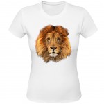 Lion white Women Tee Shirt