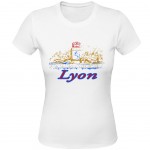 Lyon white Women Tee Shirt