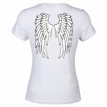 Angel white Women Tee Shirt