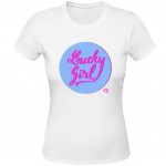 Lucky Girl by Etienne Boyer white Tee Shirt