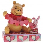Pooh and Piglet Heart Figurine