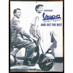 Small metal plate collection Vespa Get The Best
