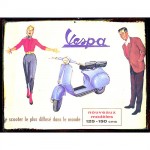 Collection plate metal Vespa Poster Advertising