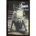 Large metal plate collection Vespa Pin-up