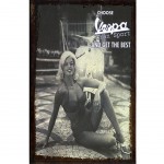 Small metal plate collection Vespa Pin-up