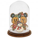 Making Friends - Mickey and Minnie Mouse with Snowman Figurine