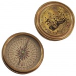 Brass Compass ornament - Christophe Colomb