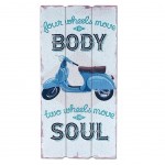 Body and Soul wooden wall decoration to hang