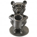 Pen holder in recycled metal elements - Bear