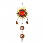Suns and Moons metal Suspension 85 cm - Red