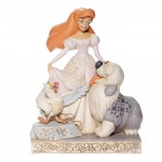 Spirited Siren -White Woodland Ariel Figurine