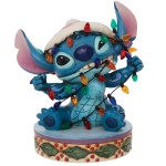 Stitch Wrapped in Lights Figurine