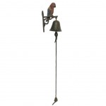 Parrot Cast Iron Wall Bell 16 cm