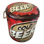 Cold Beer Retro ottoman storage box 40 cm