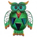 Owl wall decoration 15 cm - Green model