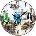 Italian Scooter Wood Clock 33 cm