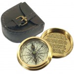 Compass sundial ornamental brass Robert Frost
