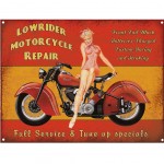 Lowrider Motorcycle Repair Collection metal plate Deco