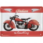 Indian The Roadking metal plate 20 x 15 cm