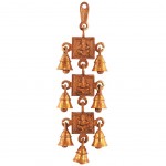 Brass patinated Handing bells Ganesh