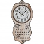 Caf de la Gare wood large Clock