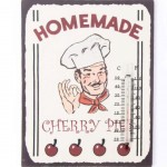 Thermometer metal plate Deco 25 x 20 cm - Homemade
