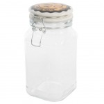 Glass and ceramic hermetic pot 21 cm