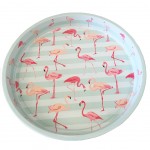 Flamingo metal tray 33 cm - Light Green