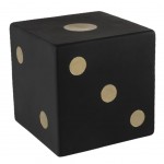 Black decorative game dice