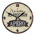 La Suite au Prochain Apéro clock 28 cm