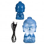 Lamp 8 LED USB Buddha 13 cm - Blue