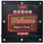Welcome Night club frame with led