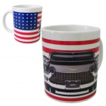 Mug USA American car gray by Cbkreation