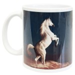 White horse mug Cbkreation