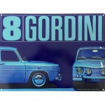 Renault Gordini Large metal plate Deco