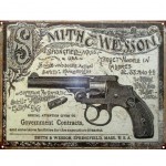 Smith and Wesson metal plate Deco 40.5 x 21.5 cm