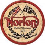Norton Motorcycle metal plate 29.5 cm