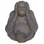 Great patina Orangutan statuette Nothing Hear