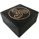 Triskel symbol wooden box