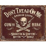 Don't Tread On Me metal plate Deco 40.5 x 21.5 cm