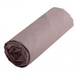 Fitted sheet 160 x 200 cm - Color Light brown