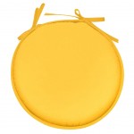 Orange Polyester Round Chair Cushion