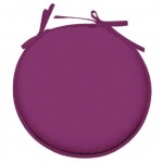 Pink Polyester Round Chair Cushion