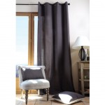 Grey Eyelet Curtain 135 x 240 cm