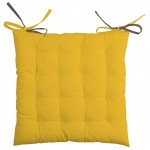 chair cushion - 2 sides - Brown and Yellow 40 cm