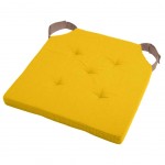 Chair cushion Yellow and light brown 38 cm