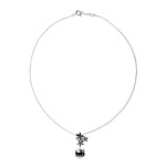 Hello Kitty necklace silver-plated brass