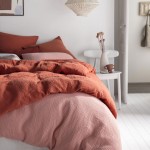 Tendresse duvet cover in washed cotton gauze