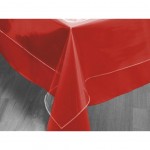 Transparent rectangular plastic tablecloth 140 x 300 cm